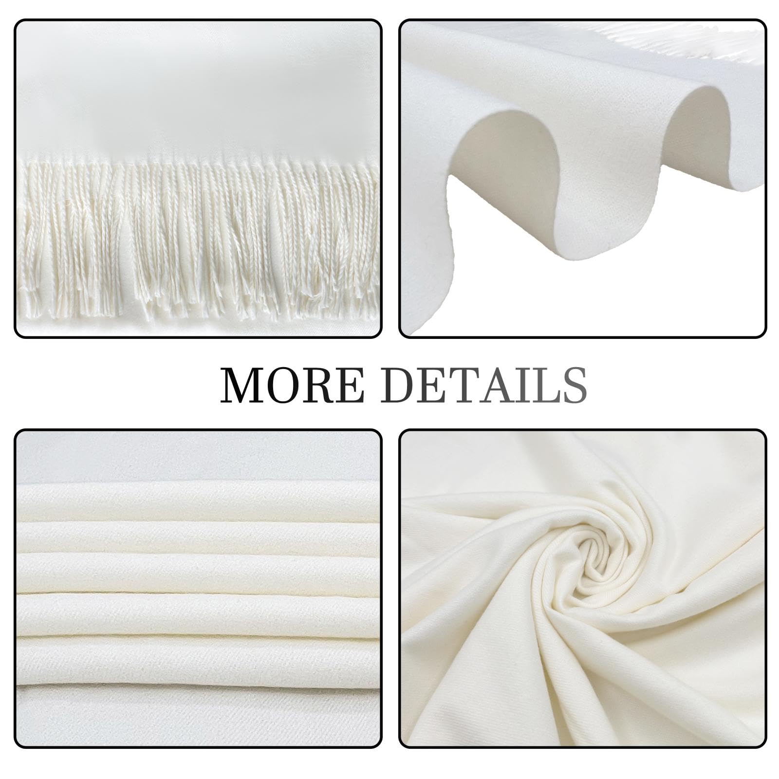Pashmina Schal Damen Festliche Stola für Abendkleid Tücher Schultertuch Geschenk für Winter Hochzeit Herbst Braut Party