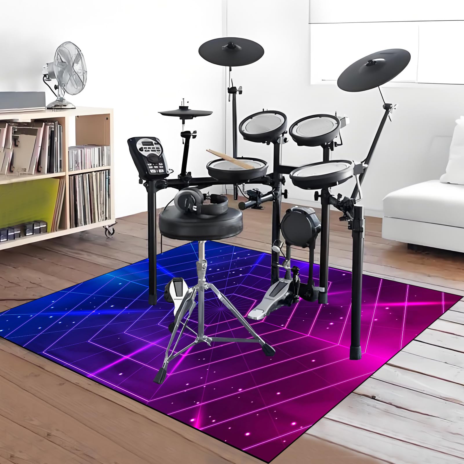 Mata ochronna do akcesoriów perkusyjnych elektroniczna mata perkusyjna dźwiękoszczelna mata bębnowa mata akustyczna mata podłogowa do instrumentów muzycznych 180 x 140 cm