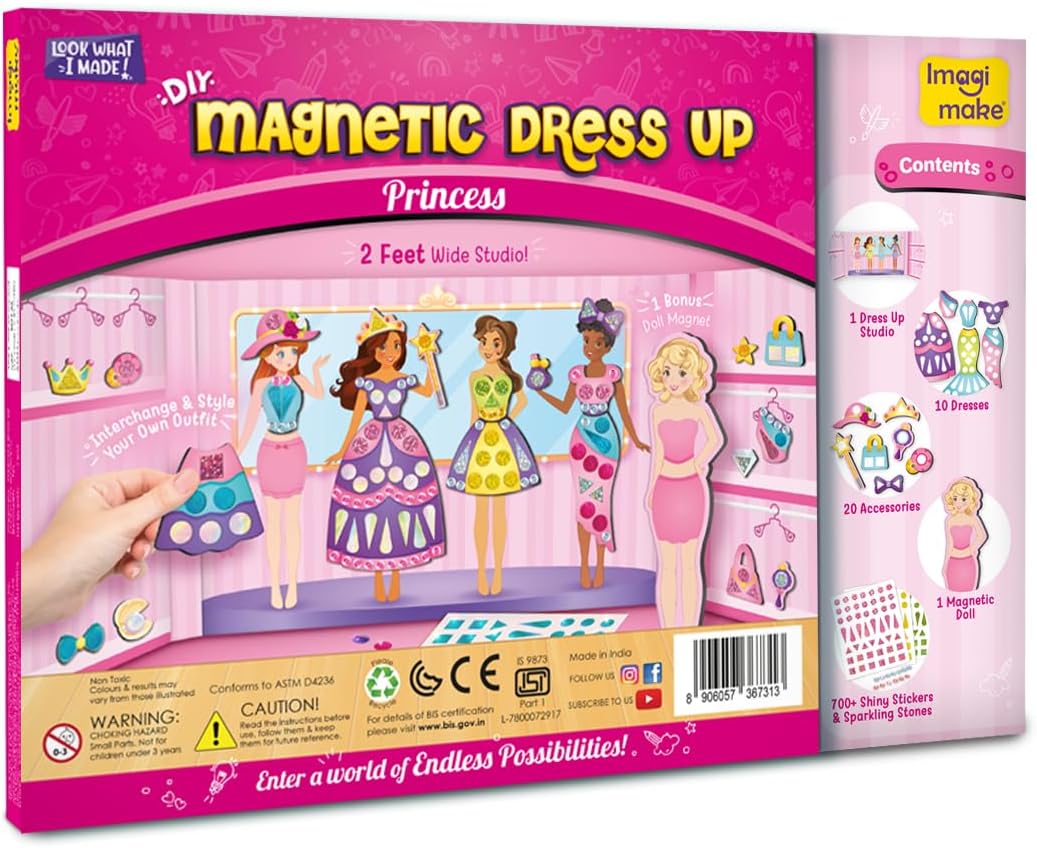 Imagimake Diy Magnetic Dress Up Princess