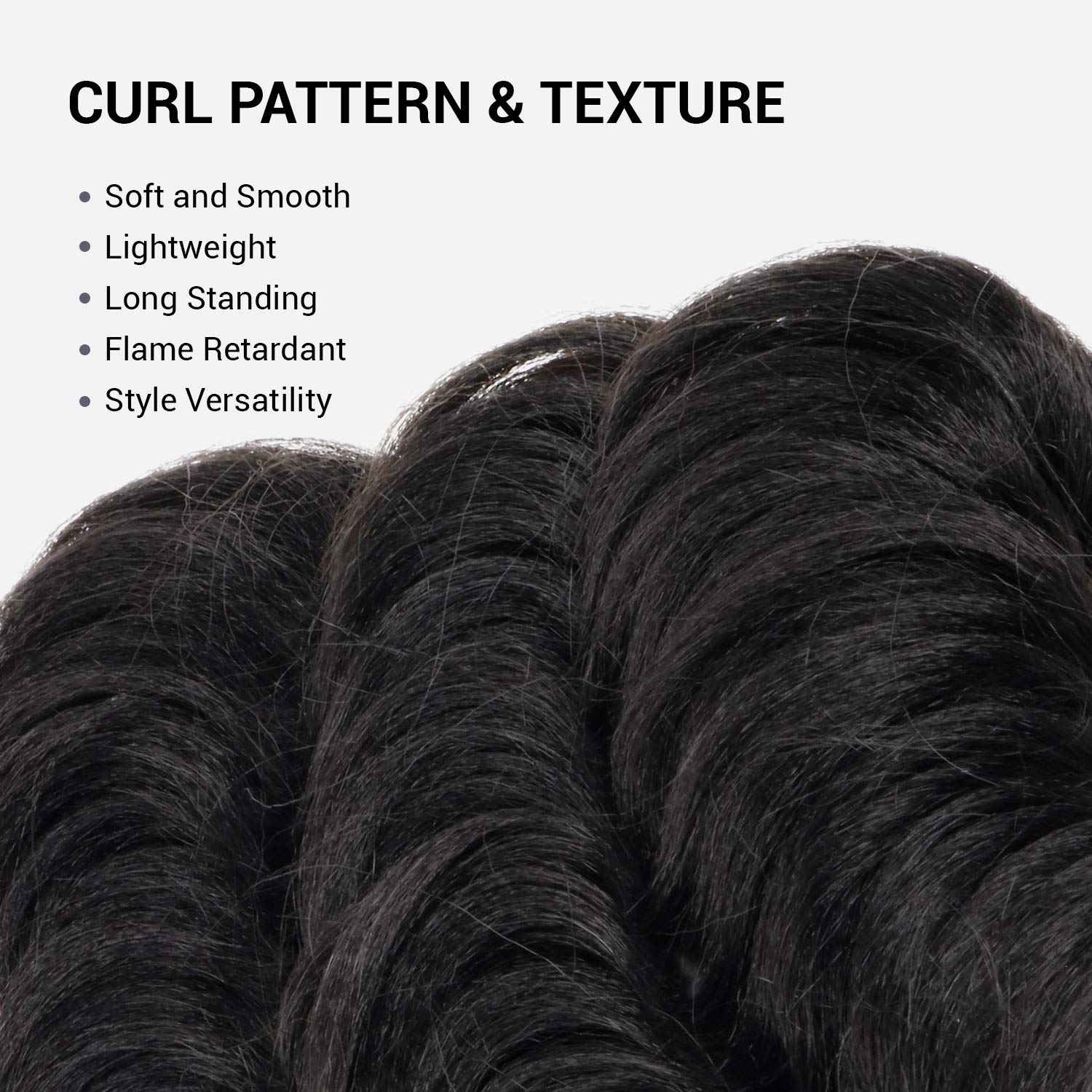 AU-THEN-TIC Ocean Wave Crochet Hair, 8 Inch, 8 Bundles, 2X Deep Ripple and Body Wave Styles, Synthetic Freekalon Extensions, (2, Dark Brown)