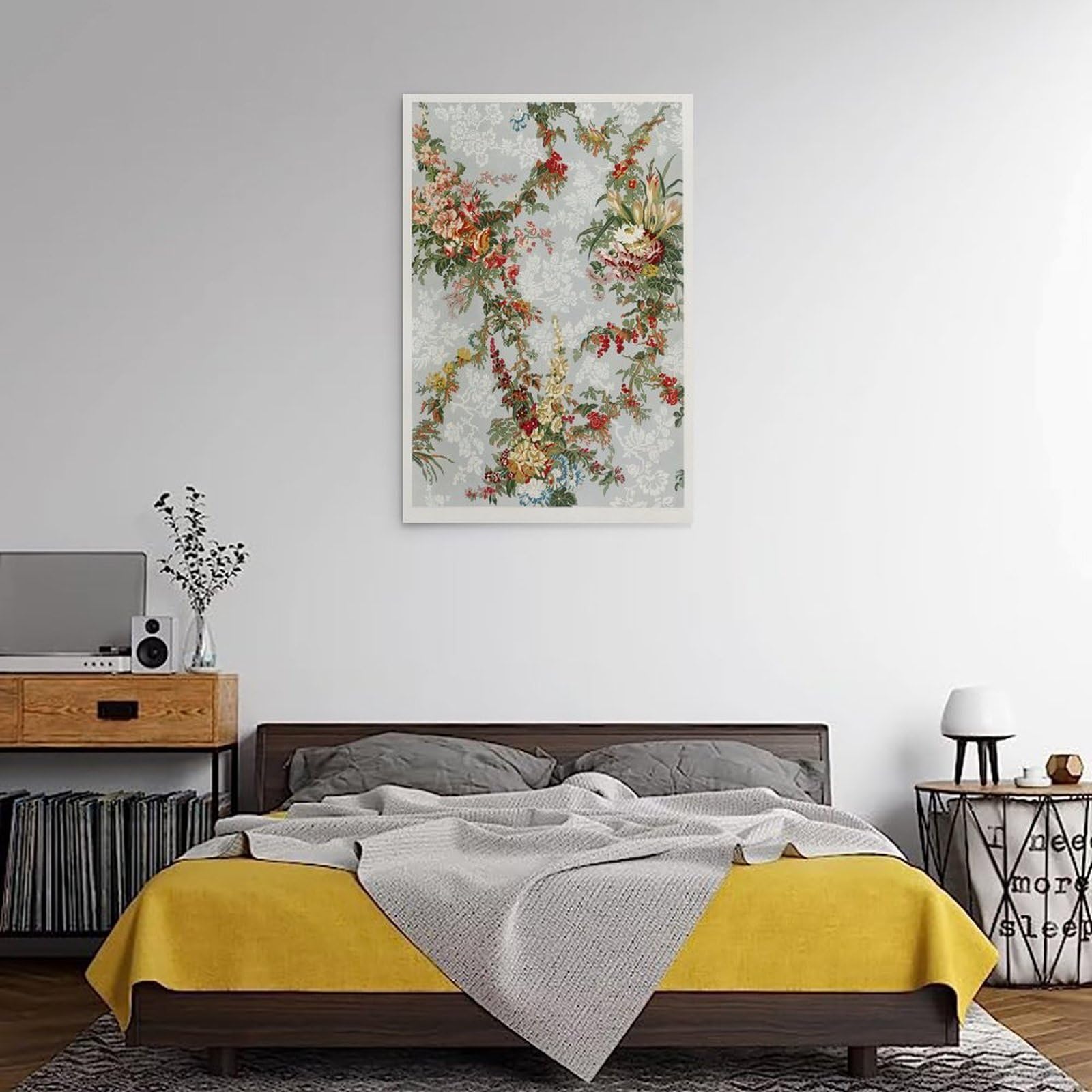 Generisch Pintura de seda figurada por Sir Matthew Digby Wyatt Póster moderno, impresiones decorativas, decoraciones de pared estéticas, decoraciones de pared para la sala de estar, impresiones