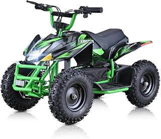 36V Electric 4 Wheeler for Big Kids, Mosta Kids Electric ATV Four Wheelers Off-Road Quad Bike,15 MPH Powerful 500W Brushless Motor (Green)