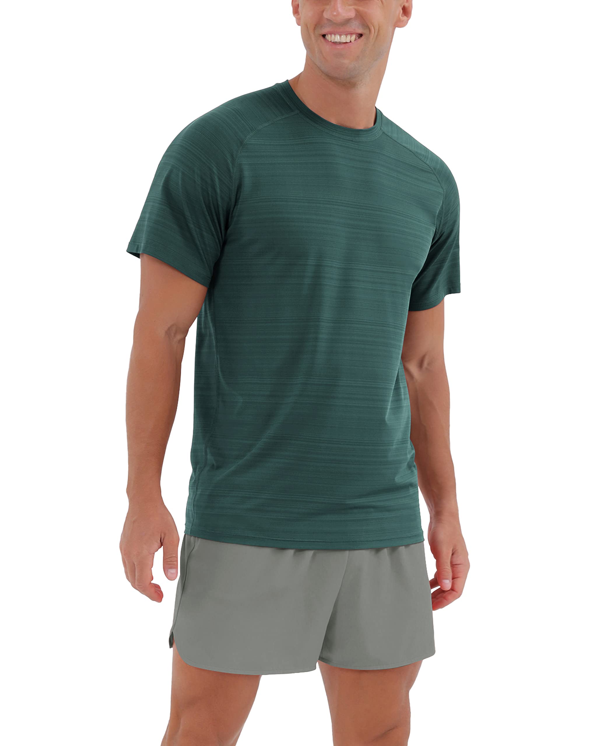 ODODOSMen's Classic Fit Long and Short Sleeve T-Shirts UPF 50+ Sun Protection SPF Athletic Tee Hiking Fishing Workout Tops