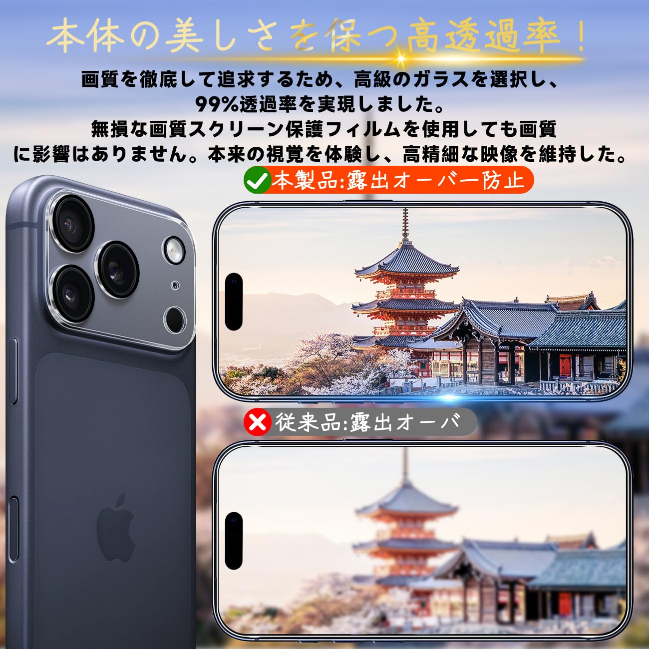 Amazon | に適合する iPhone 17 Pro ガラスフィルム iPhone17 Pro