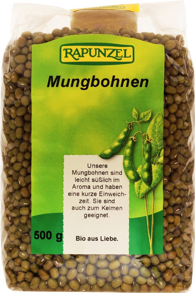 Rapunzel Bio Mungbohnen, 4er Pack (4 x 500g) - BIO