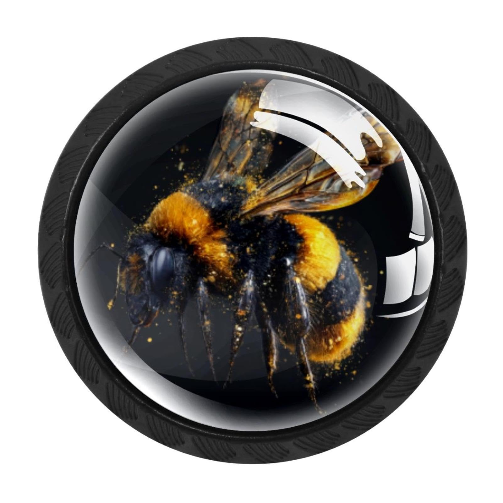 CHENZZZZ 4 Pieces Dresser Knobs Bee (46) Drawer knobs Cabinet Knobs Pull Handles for Home Kitchen Office