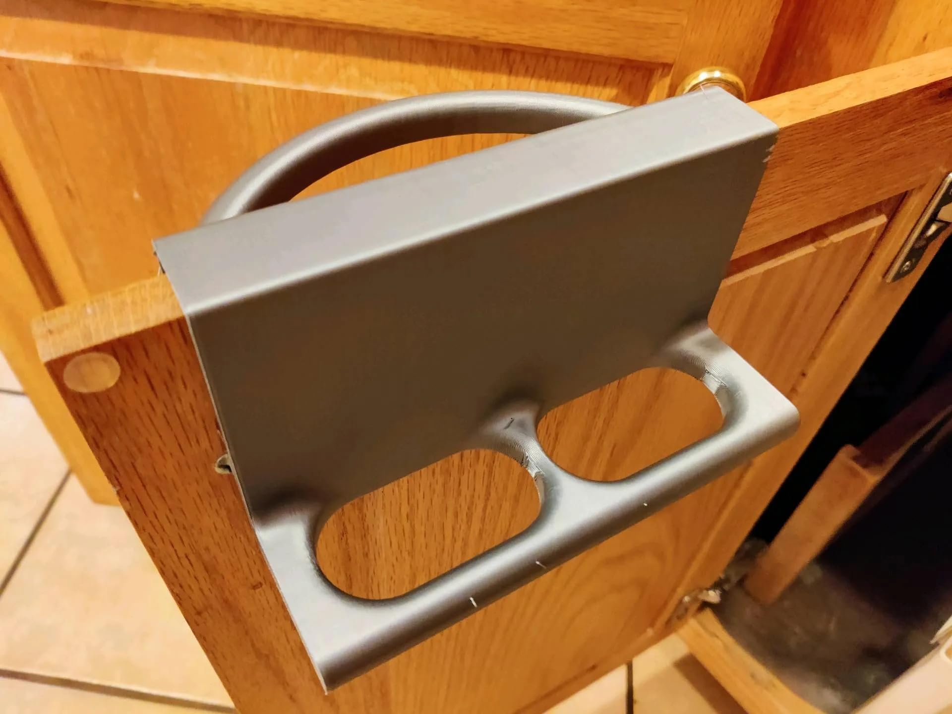 Over-the-Cabinet Kitchen Organizer for Spray Bottles & Towels | Dual-Sided Holder for Cabinet Doors | No Drill | Space-Saving Under Sink Organizer | Multipurpose Storage Rack | Bioplastic-image-38