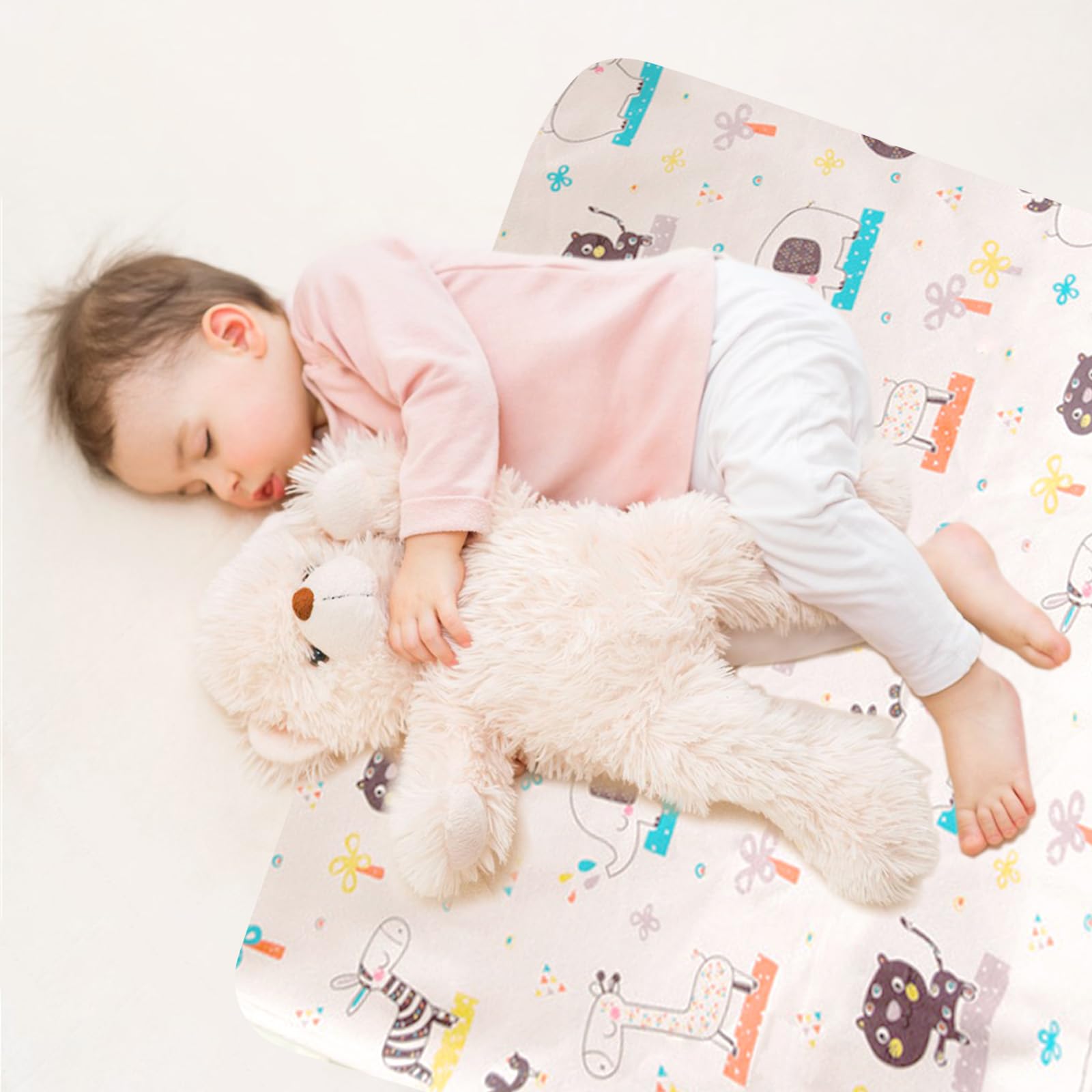 Coprimaterasso singolo impermeabile per addestramento al vasino, coprimaterasso per lettino per bambini, 100% impermeabile, per bagnare il letto, 100 cm x 80 cm