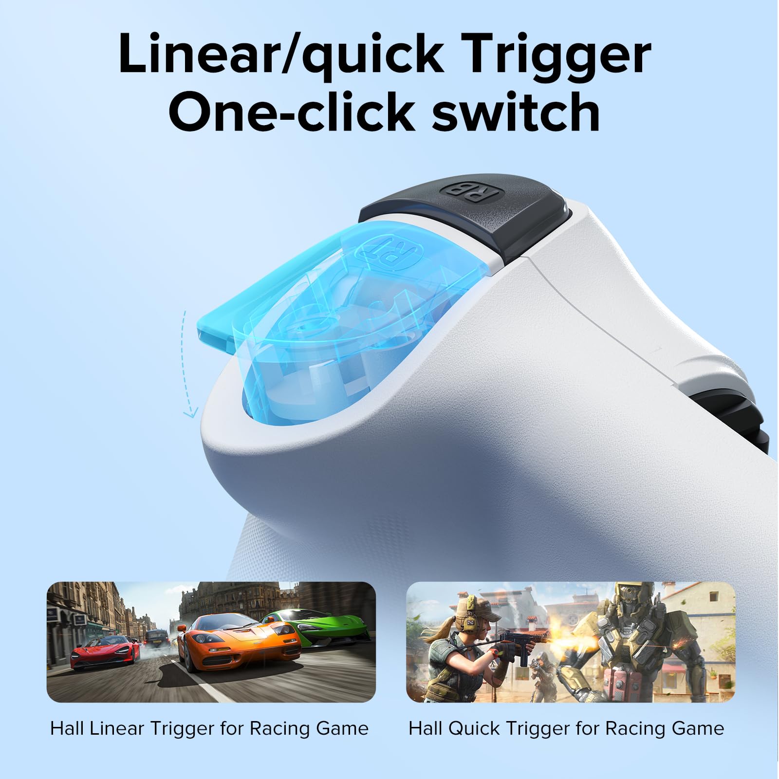 ZIKE Z331 - Controlador de juegos para iPhone 15/16/17 y Android, gamepad móvil USB C