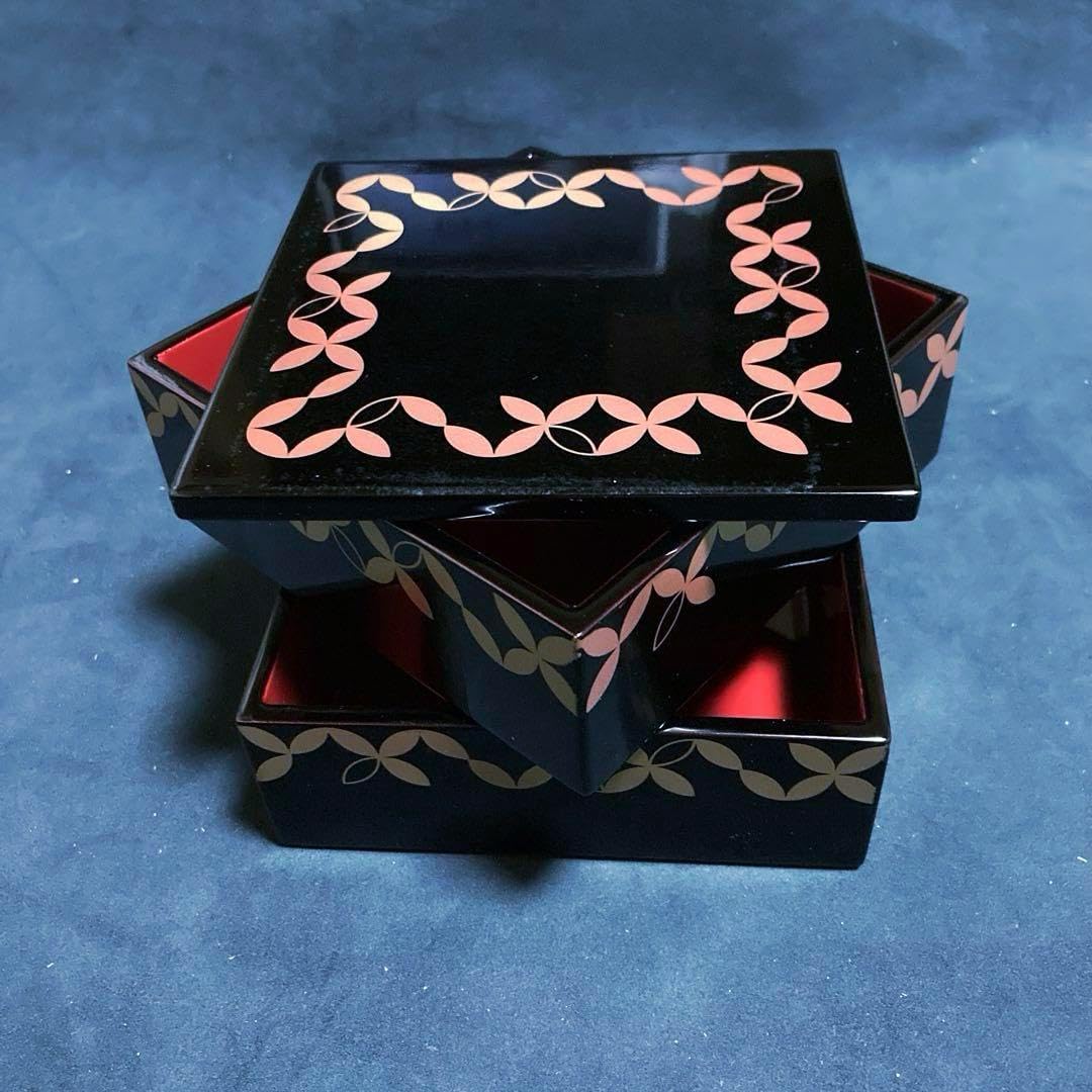 越前塗 御重箱 重箱 お重 おせち 三段 越前 漆器 日本製 お正月 彩雲