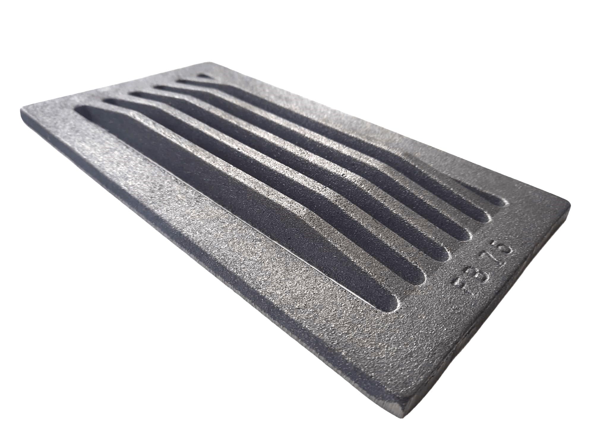 Fonderia Bongiovanni | Griglia in Ghisa | Griglia per Camino | Stufa Pellet | Barbecue Fondello per Cenere | cm 30x16x1 Nuovo Modello Rinforzato