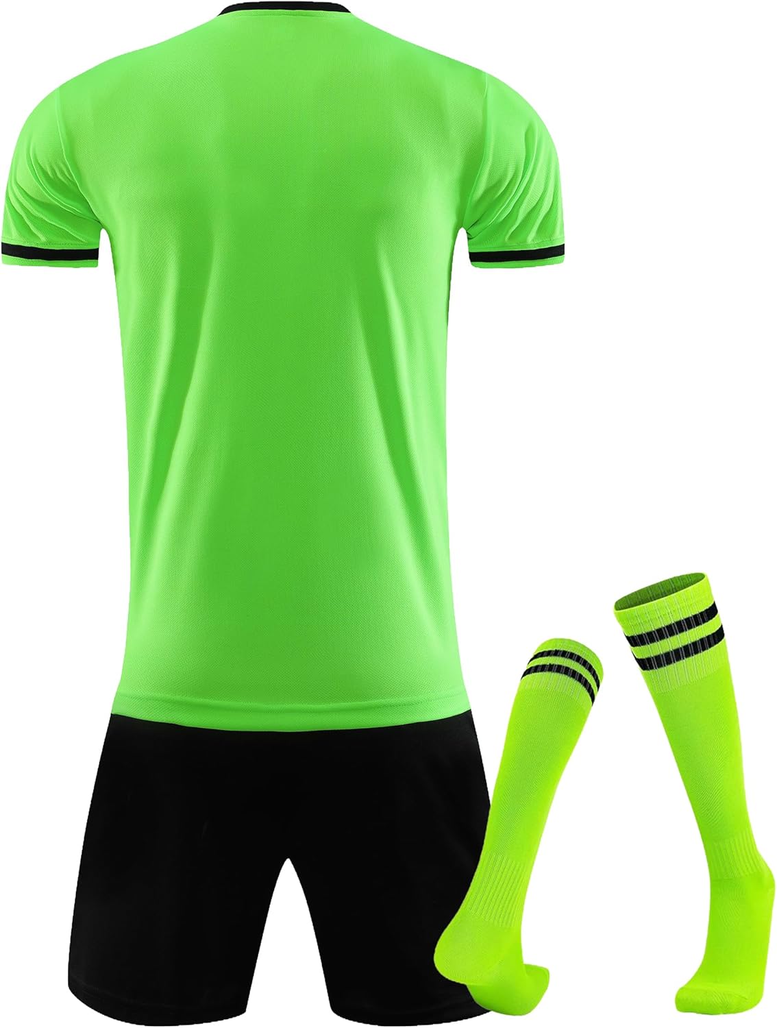 Hiheart Mens Soccer Jersey and Shorts with Socks Quick Dry Football Team Uniforms