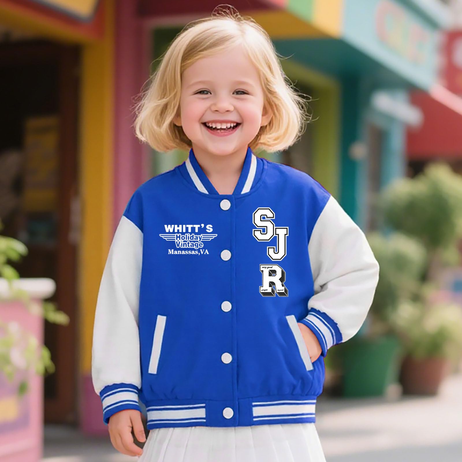 Chaqueta de béisbol para niños, abrigo informal de invierno, chaqueta con cremallera para niños pequeños y adolescentes, ligera y cómoda, estilo universitario, con parches, para diario.
