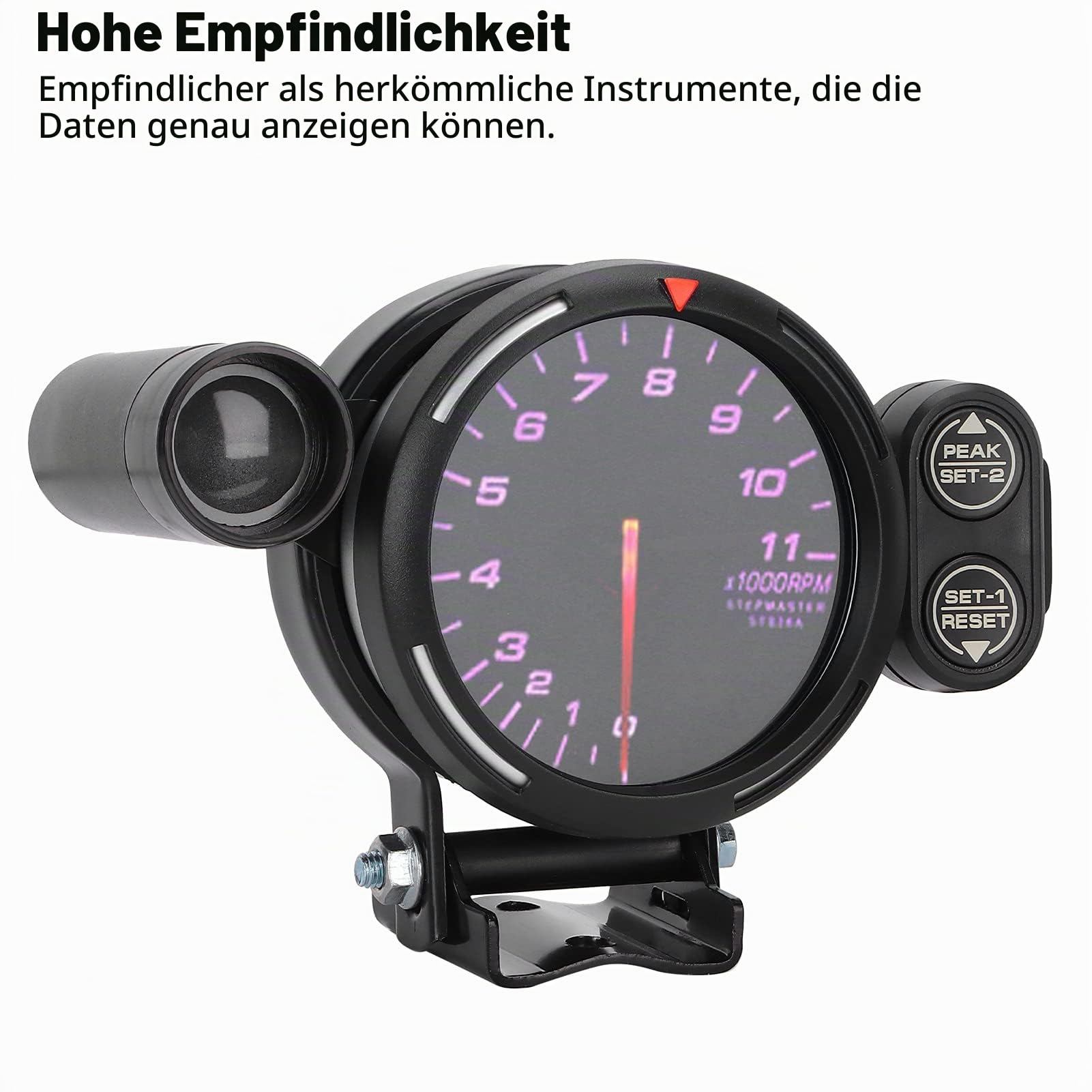 Hochempfindlicher 3,15-Zoll-Drehzahlmesser für Autos, 7 Farben, Leicht Ablesbar Im Dunkeln, für die Meisten Benzinfahrzeuge