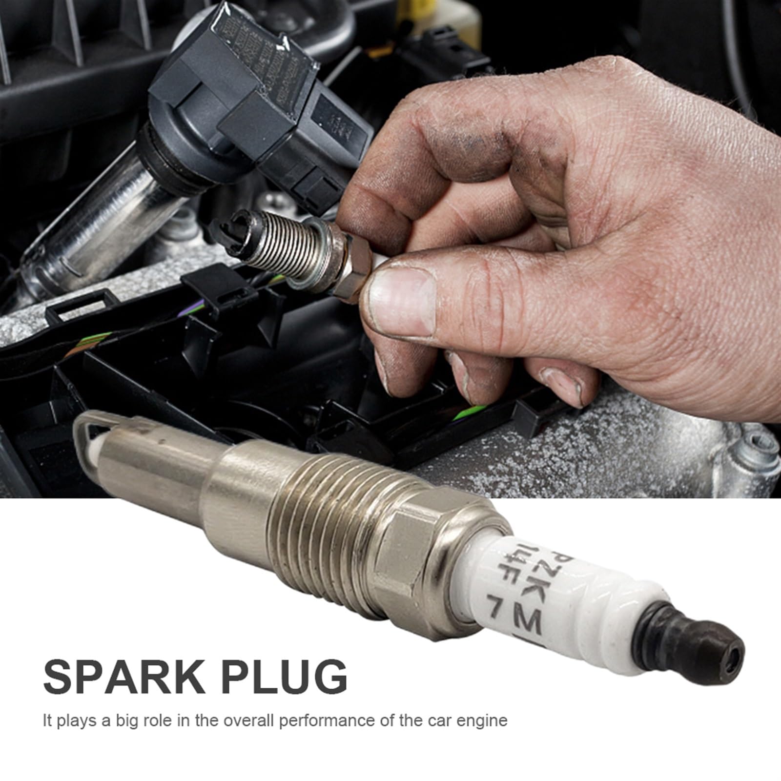 Bujía de Encendido de Motor para Ford Expedition F150 F250 SP546, Adaptador de Bobina de Encendido ZK14F, Punto de fusión Alto para Accesorios de Coche, bujía de Platino e iridio.