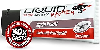 Liquid Mayhem Fish Attractant Scent Gel Made with Real Bait Particles - Fish Bite and Hold On Longer; Bass