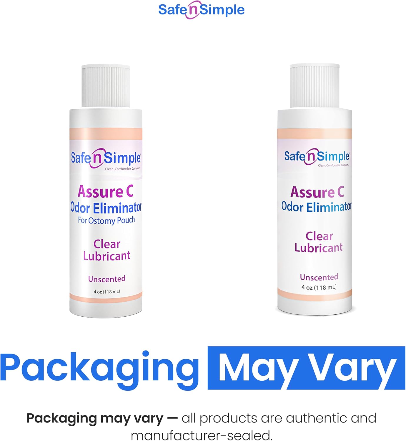 Safe n' Simple Assure C - Clear Lubricating Ostomy Pouch Deodorant - Colostomy Bag Odor Eliminator - Colostomy Deodorizer Lubricant - 4 Fluid Ounce Drops image 2