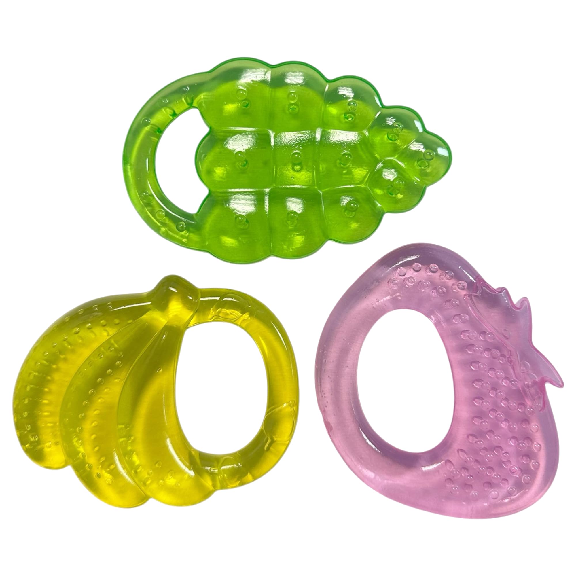 Teething Toys 6-12 Months - BPA Free Water Teething Fruits with Soft Edges Easy to Grasp for Sensory Development