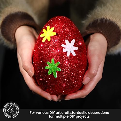 Miniatura 4 de LEOBRO Purpurina roja, purpurina, 6.00 oz6 onzas para manualidades, purpurina gruesa de purpurina fina roja, copos de purpurina para manualidades,