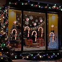 Vista 31 de Paquete de 3 luces de Navidad para ventana con temporizador, funciona con pilas, árbol de copo de nieve iluminado blanco con forma de estrella LED