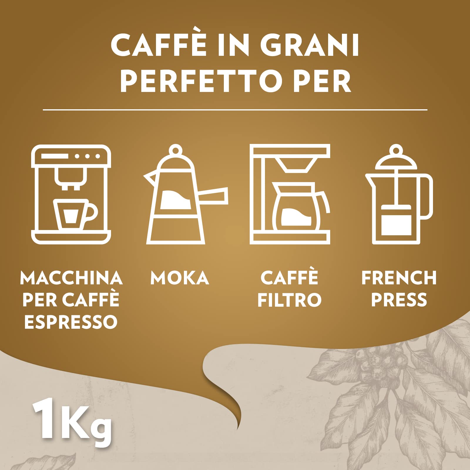 Lavazza Caffè in Grani per Macchina Espresso Qualità Oro, 1000g