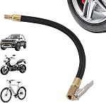 Tire Inflator Extension Tube Tyre Pump Quick Inflation Chuck Adapter Hose Quick-Inflation Clip Connector High-Pressure Tube Car Motorcycle Maintenance Accessories