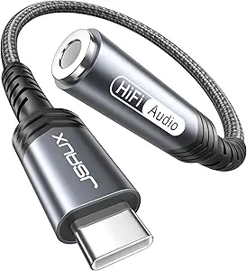 JSAUX USB Type C to 3.5mm Female Headphone Jack Adapter