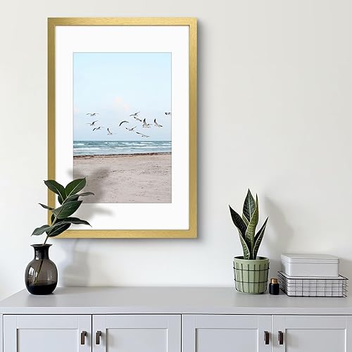 Vista 229 de Frametory, Los marcos de 16 x 20 pulgadas muestran imágenes de 11 x 14 pulgadas con paspartú o fotos de 16 x 20 pulgadas sin paspartú, vidrio Plata