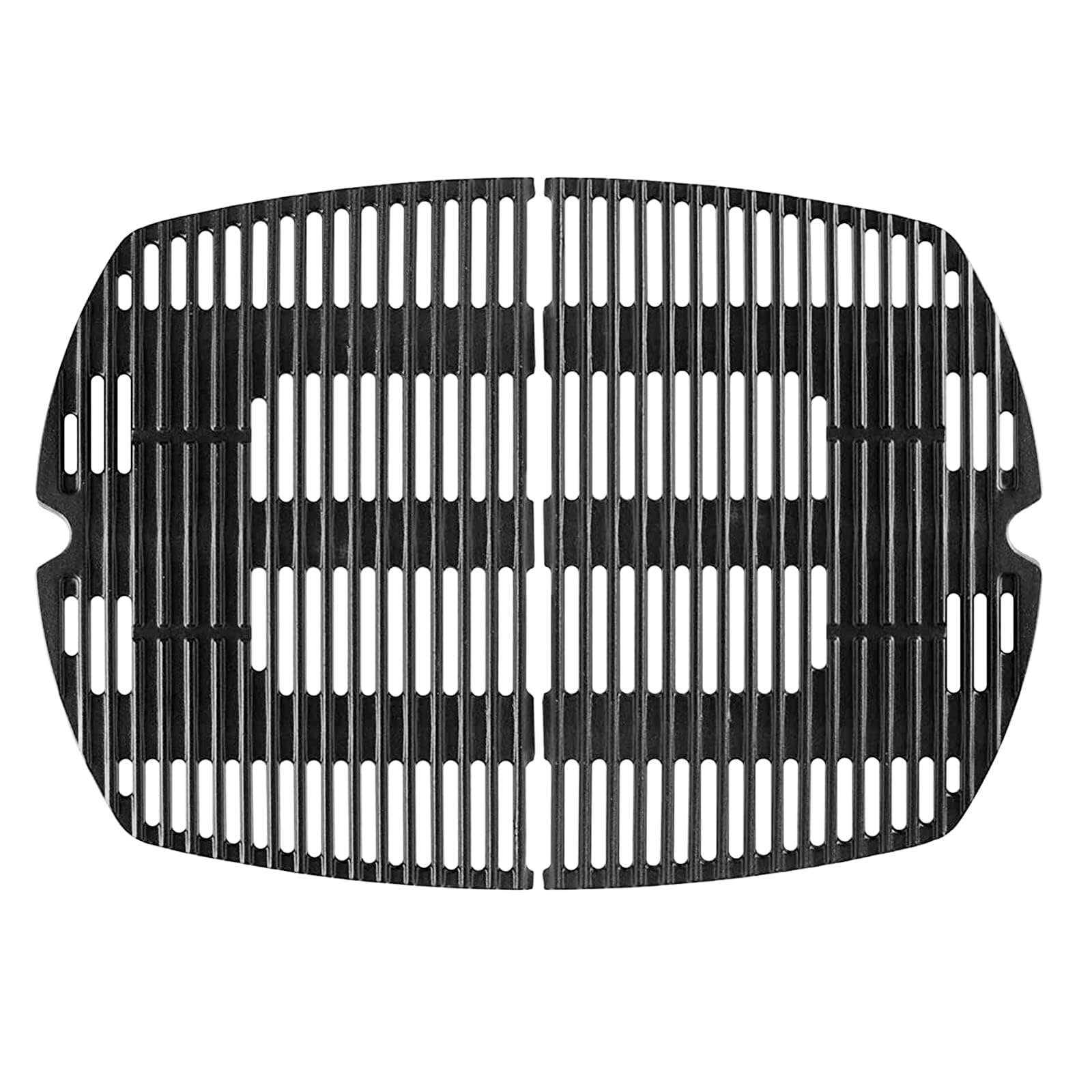 WELL GRILL Żeliwny ruszt do grillowania 7646, części zamienne do Weber Q300, Q320, Q3000, Q3200, seria grilla gazowego, ruszt żeliwny 45 cm, ruszt żeliwny do Weber 7584 586002 57060001, 2 sztuki