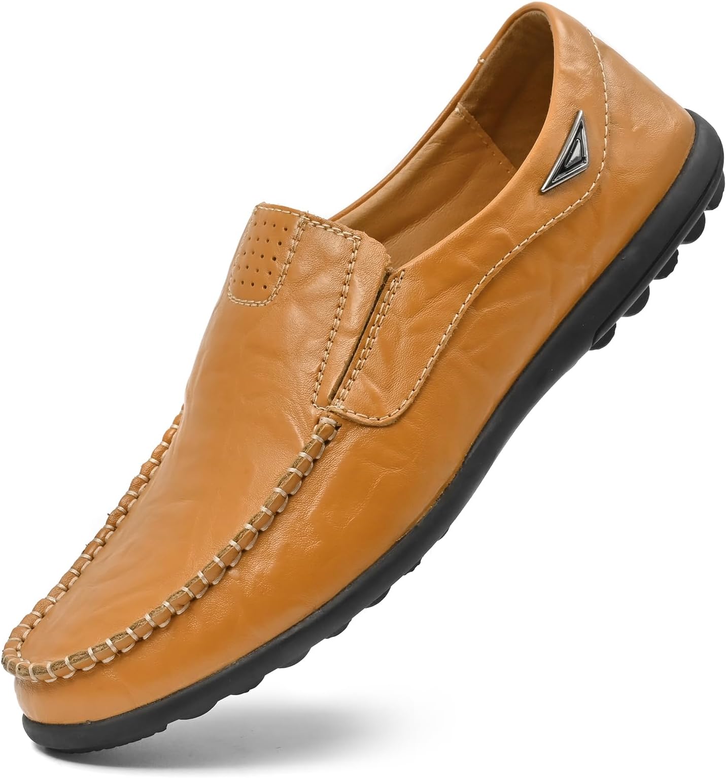 Loafer Premium Genuine Leather Men's Casual Shoes Slip On Mens Driving Penny Loafers for Men Lightweight Breathable