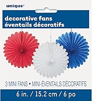 Vista 14 de Abanicos de papel de seda colgantes amarillo girasol – 6 pulgadas, 3 unidades – perfectos para fiestas y decoración del hogar