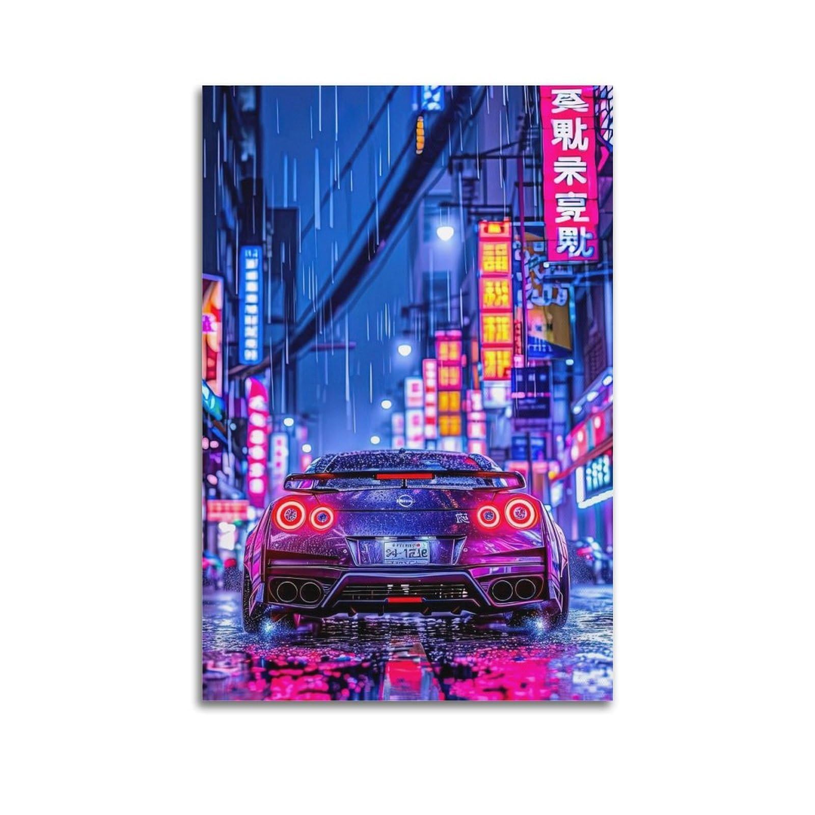 OKAHYS JDM R35 Legendary Sports Racing Car Poster Decorative Painting Canvas Wall Artworks Picture 16x24inch(40x60cm)