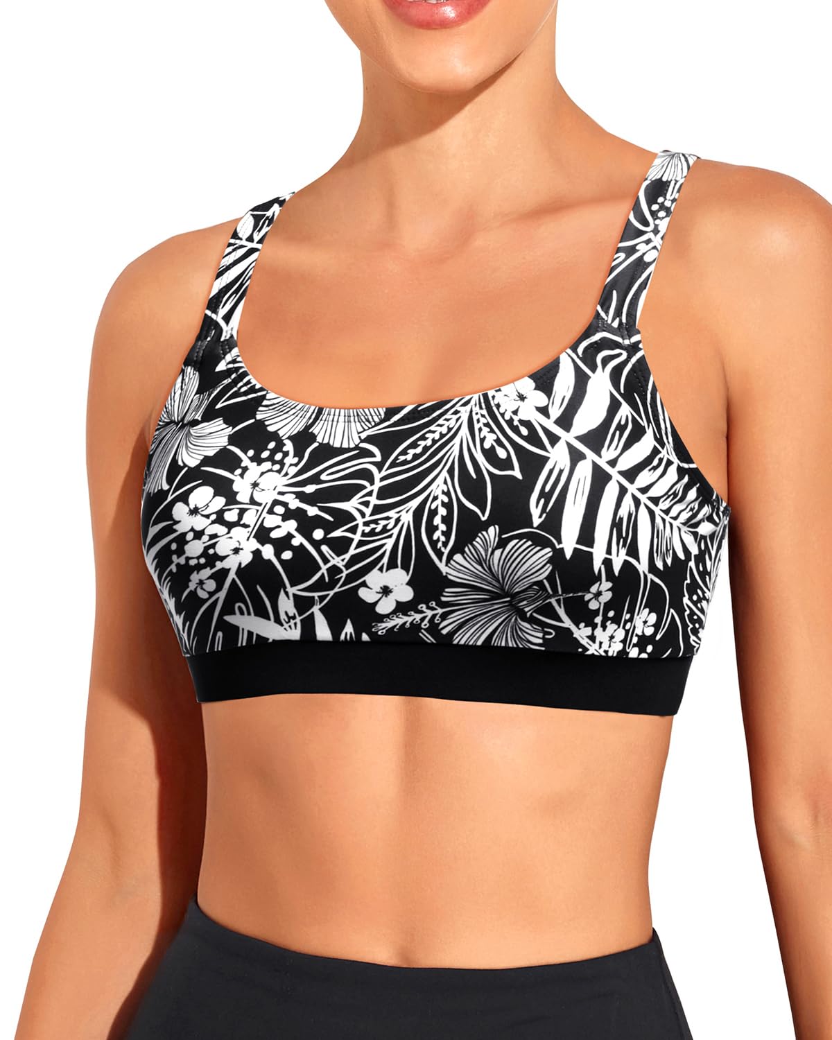 Tempt Me Women Sports Bra Swim Crop Tops Only