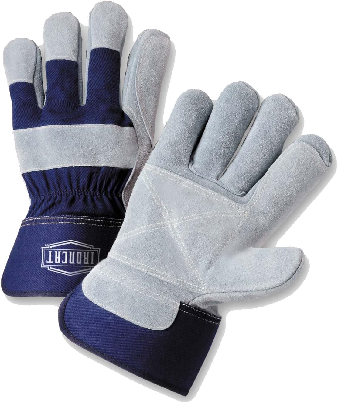 West Chester IRONCAT IC5DP Premium Split Cowhide Leather Work Gloves: Double Palm, X-Large, 12 Pairs