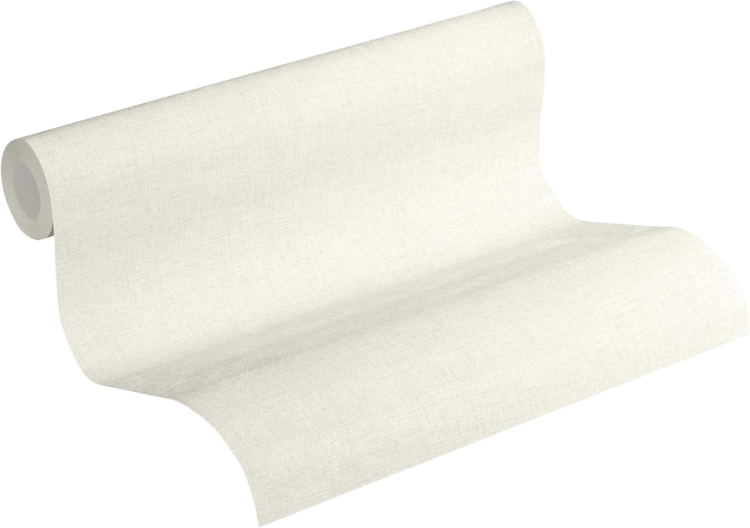 Livingwalls Plain Wallpaper Uni New Walls A.S. Création Non-Woven Wallpaper 10.05 m x 0.53 m Creme Made in Germany 374311 37431-1
