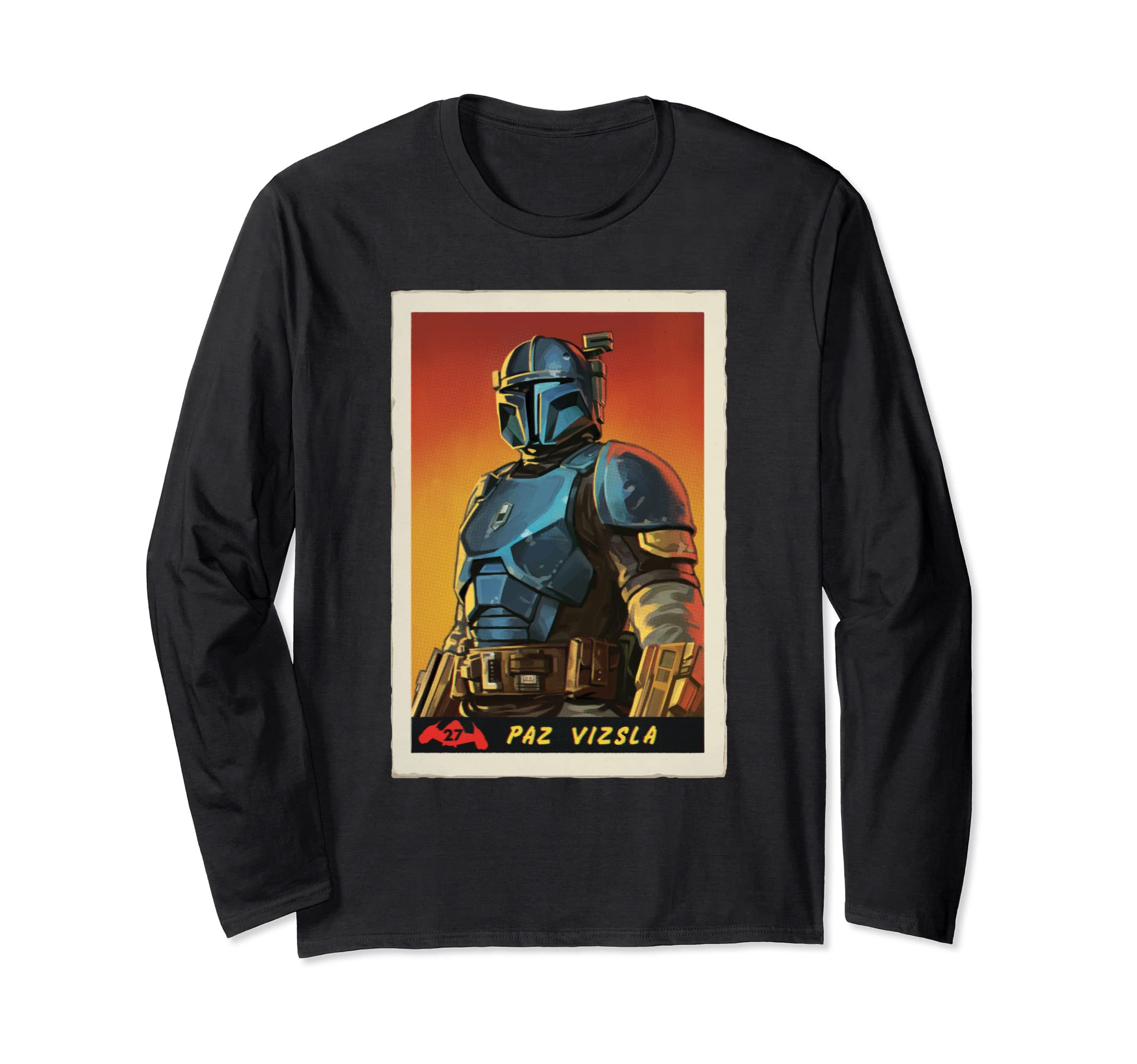 STAR WARSThe Mandalorian Paz Vizsla Gradient Poster Long Sleeve T-Shirt