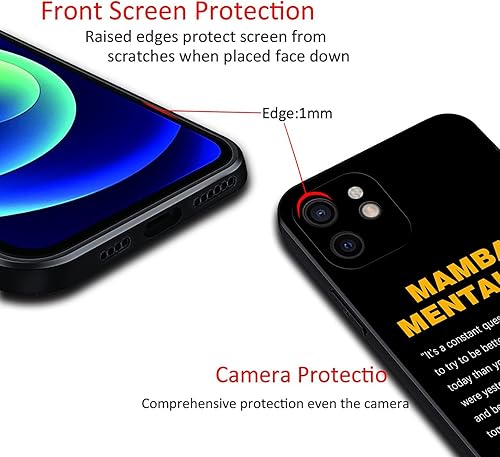 Miniatura 4 de GLBUGUFY Basketball Legend Player - Funda para iPhone 12, compatible con iPhone 12 de 6.1 pulgadas, funda protectora de silicona suave,