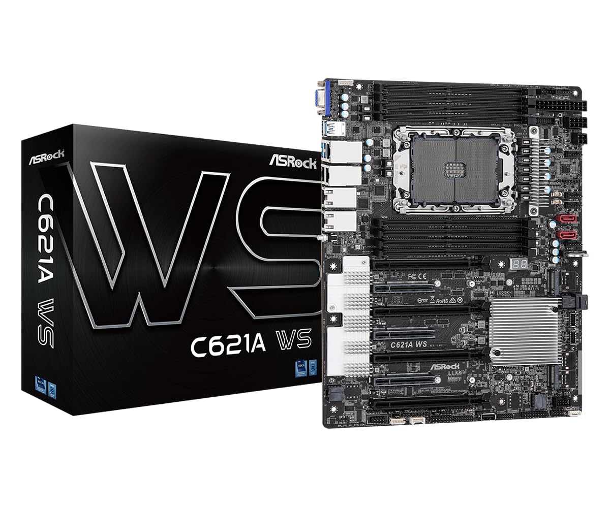 Asrock PLACA Base WS Intel Socket P+ C621A ATX 8XDDR4 3200, M.2 3X4, SATA3 USB3.2 Gen 2