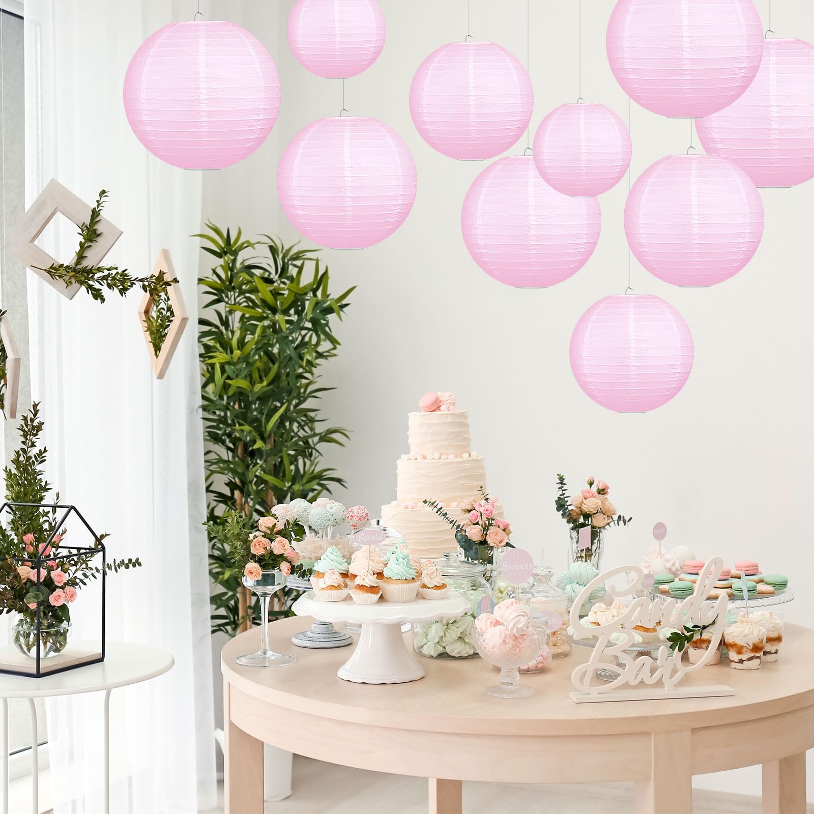 Chinese Lanterns 5pcs Chinese Paper Ball Lampion Hanging White Wedding  Decoration Paper Lanterns Lampshade Party Decor Supplies Baby Shower Favor  Lanterns Decorative Indoor, image size:1600x1600