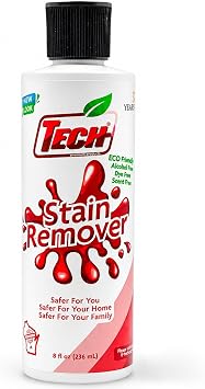 TECH Stain Remover, 8oz - Cleaner for Carpet, Upholstery, Laundry
