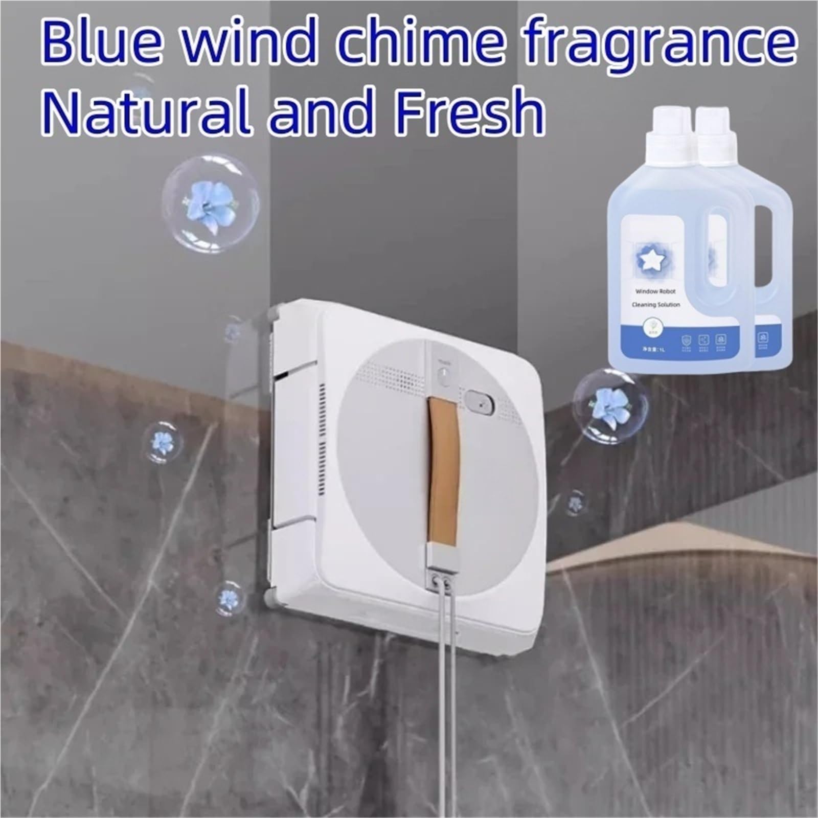 Solución de limpieza multisuperficie Winbot, compatible con ECOVACS WINBOT W1 PRO/ W2 OMNI/W2 PRO/W2 PRO OMNI/WINBOT MINI HA11, repuestos for limpiacristales(3 bottle)