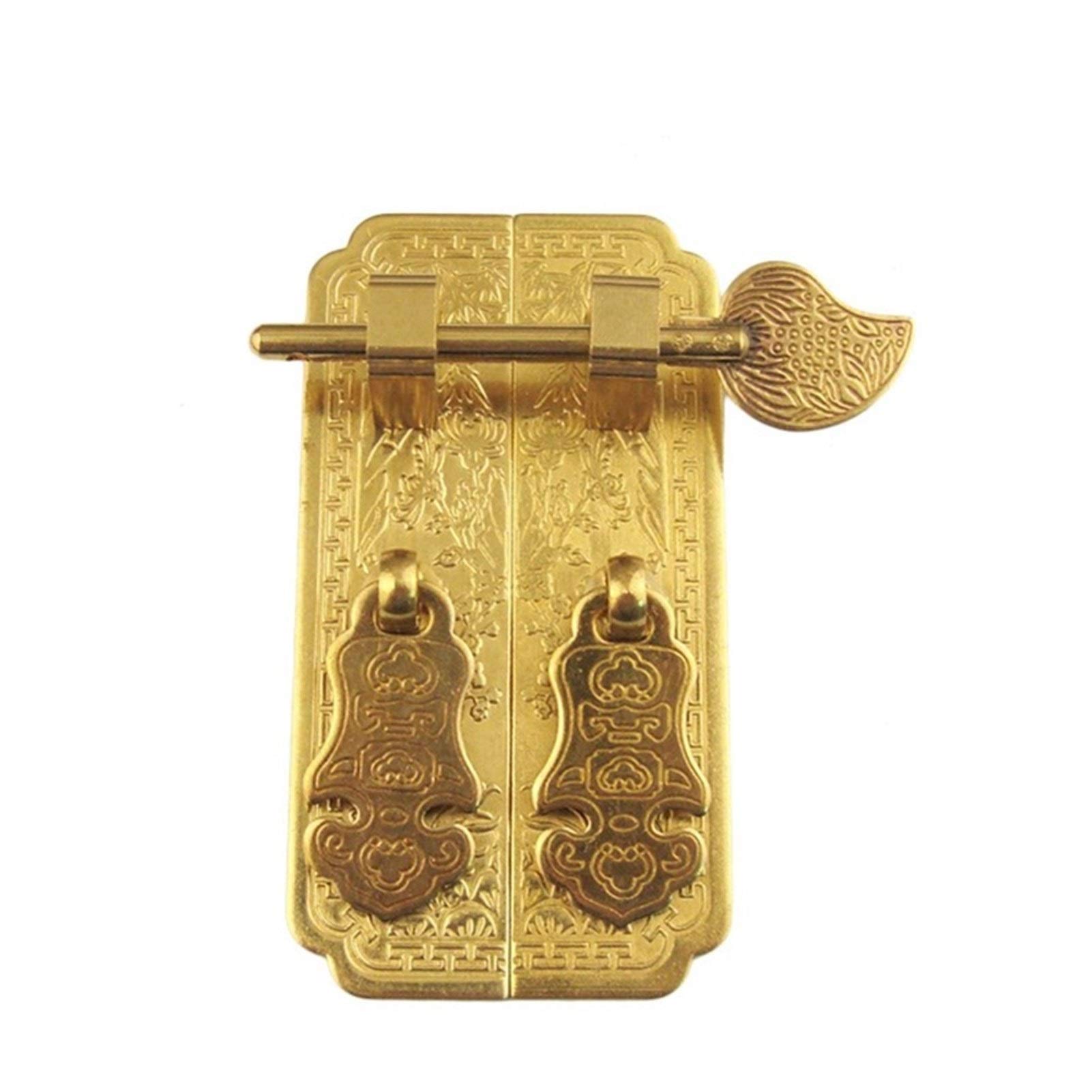 VOPLIVAT Vintage Brass Cabinet Drawer Pulls, Cupboard Door Knob Handle Bronze Brass Copper Straight Bar for Wardrobe Bookcase(Brass)