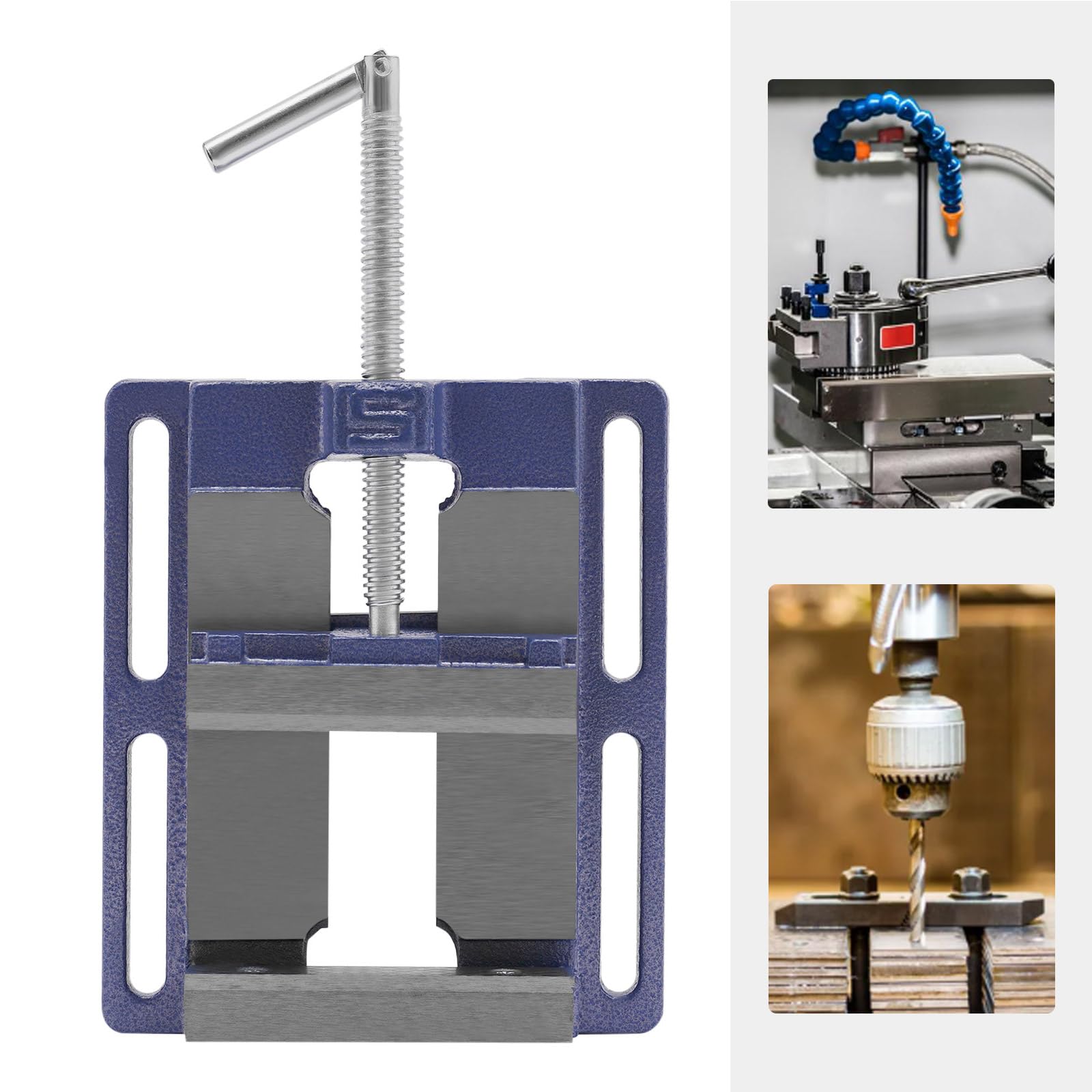 Morsa per macchine da 5 pollici, 100 mm, morsa colonnare, morsa da tavolo, morsa per fresatrici da officina