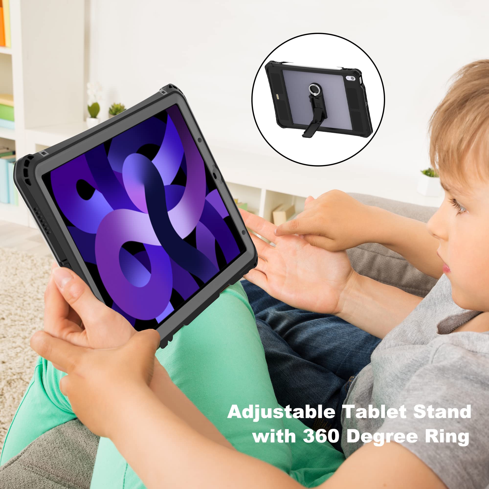 ✦iPad Air 第5世代 ケース(2022) ブラック 10.9インチ Amazon.co.jp: iPad Air 第5世代 2022/Air 第4世代 2020 保護