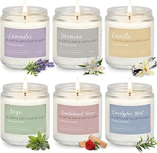 Scented Candles Gifts for Women,6 * 6.35oz Candles Gift for Home Scented...