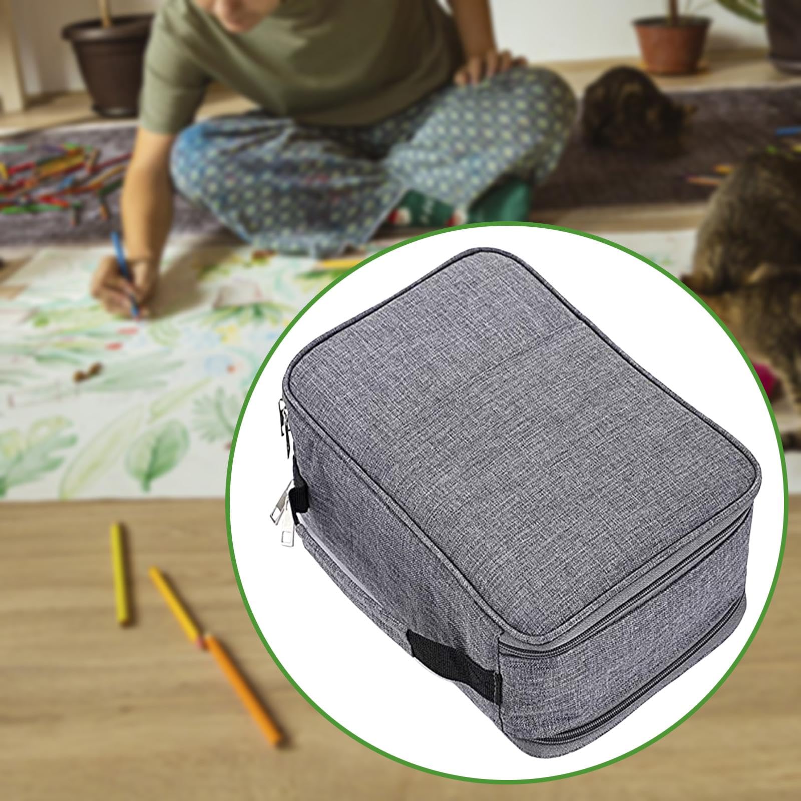 Astuccio Portamatite Colorate con 300 Scomparti, Grande Astuccio per, Portapennarelli per Studenti Artisti, GRIGIO