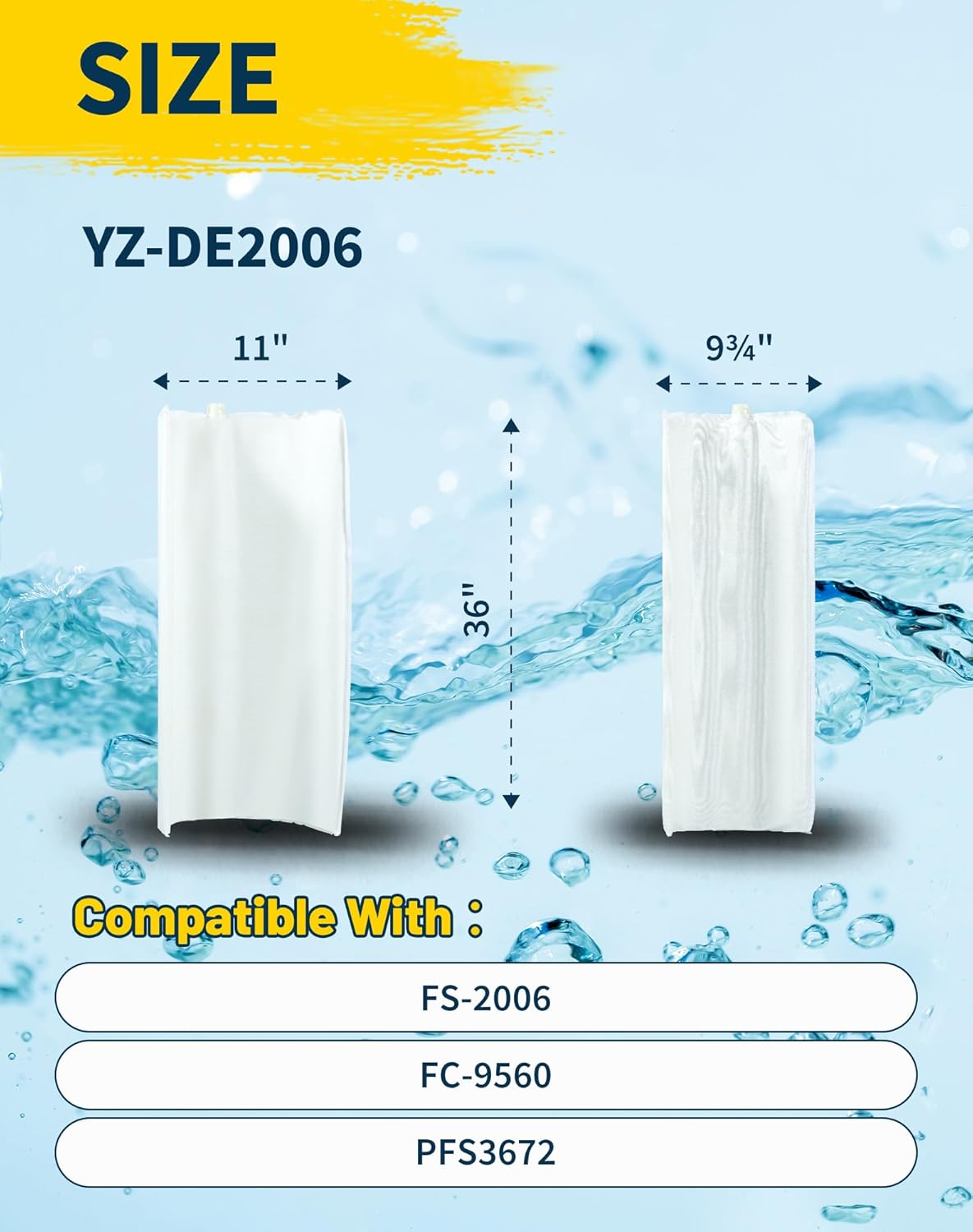 FS-2006 DE Grid Pool Filter Set Replaces FC-9560, FS-2006, DEX7200DA, DEX7200DS, 72 Sq.Ft DE Grid Swimming Pool Filter Cartridge