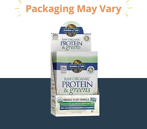 Garden of Life Raw Organic Protein & Greens - Vanilla - Vegan Protein  Powder for Women and Men, Plant Protein, Pea Protein, Greens & Probiotics -  ...