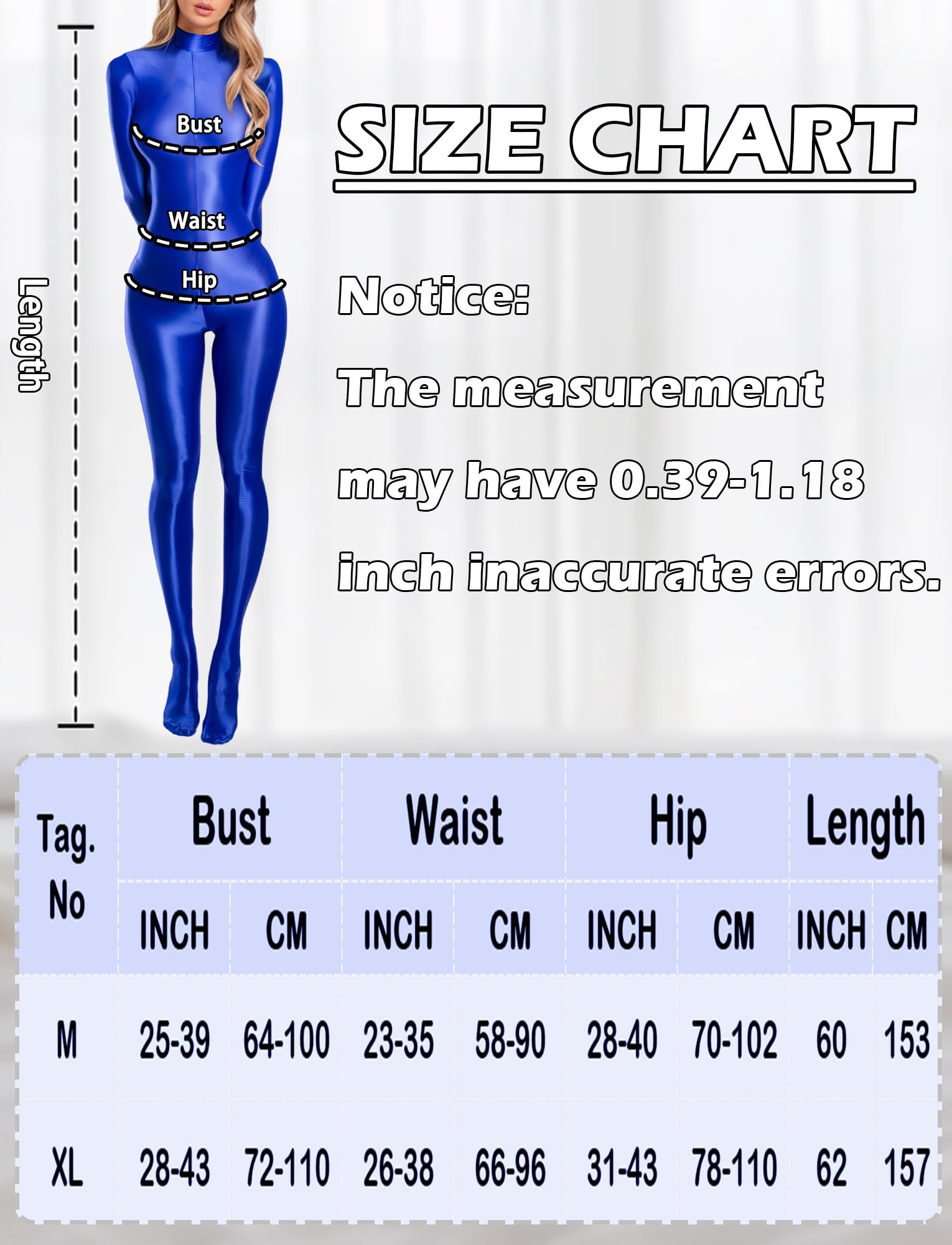 SEAUR Tuta da donna lucida a olio trasparente trasparente a maniche lunghe Catsuit con cerniera