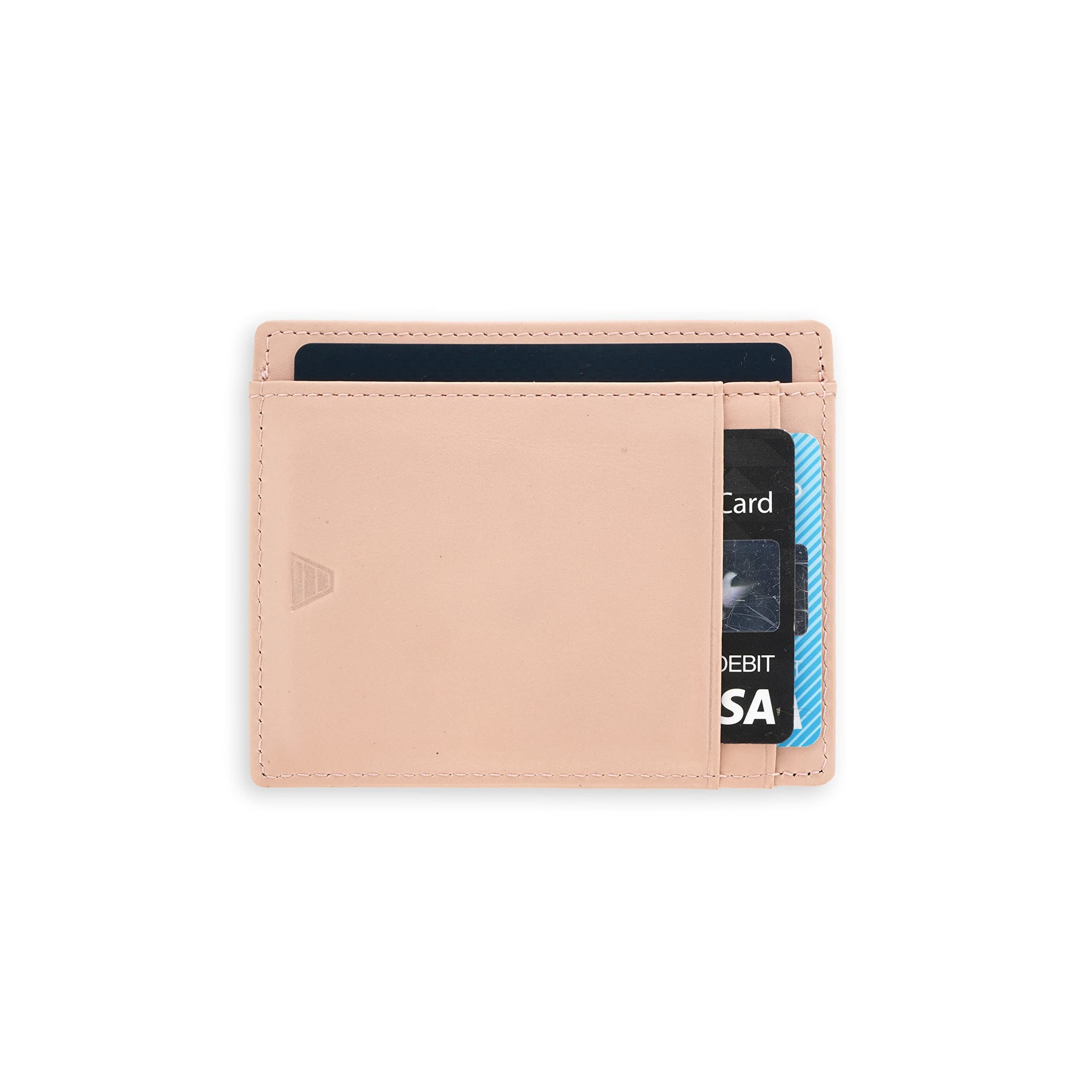 Buy AndarLeather Slim Wallet with ID Window, Minimalist Front Pocket